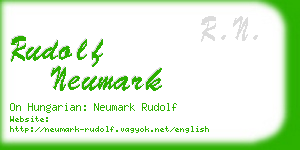rudolf neumark business card